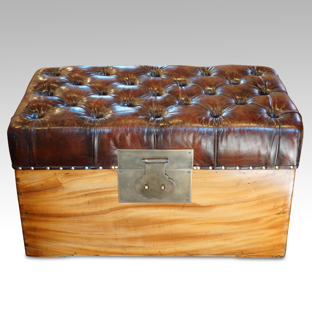 Camphorwood-ottoman.jpg Camphorwood ottoman - Image 1
