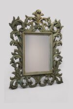 Large carved teak Florentine mirror - Image 8
