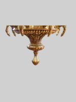 Cast brass 8 arm chandelier - Image 8