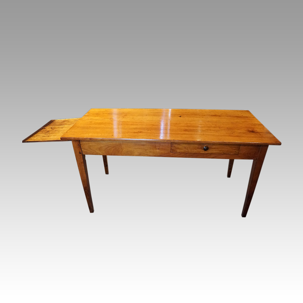 Cherry-farmhouse-table.jpg Antique Cherrywood farmhouse table - Image 1