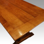 Cherrywood farmhouse refectory table - Image 8