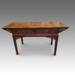 Chinese red lacquer altar table