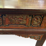Chinese red lacquer altar table - Image 5