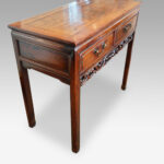 Chinese hardwood side table - Image 5
