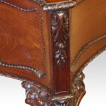 Chippendale revival mahogany desk - Image 13