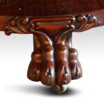 Circular mahogany coffee table - Image 4
