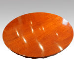 Circular mahogany coffee table - Image 2