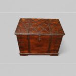 Colonial hardwood merchants chest