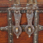 Colonial iron bound merchant chest - Image 7