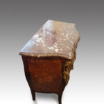Continental marquetry bombe commode - Image 4