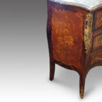 Continental marquetry bombe commode - Image 2