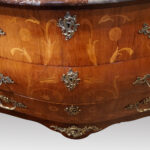 Continental marquetry bombe commode - Image 14