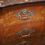 Continental marquetry bombe commode - Image 8