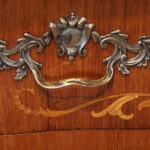 Continental marquetry bombe commode - Image 7
