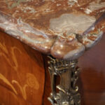 Continental marquetry bombe commode - Image 6
