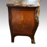 Continental marquetry bombe commode - Image 4