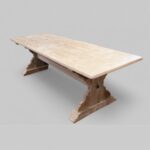 Large Pine Refectory dining table 244cms long - Image 8