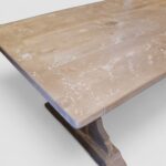 Large Pine Refectory dining table 244cms long - Image 7