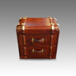 Leather bedside chest