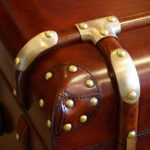 Leather bedside chest - Image 7