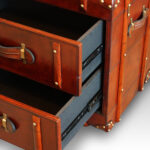 Leather bedside chest - Image 4