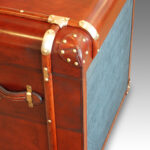 Leather bedside chest - Image 3