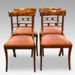Set of 4 Regency mahogany dining chairs