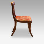 Set of 4 Regency mahogany dining chairs - Image 4