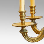 Edwardian brass 8 light chandelier - Image 4
