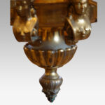 Edwardian brass 8 light chandelier - Image 5