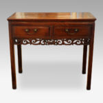 Chinese hardwood side table - Image 2