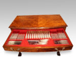 Walnut canteen of Elkington &co. cutlery in the original fitted table - Image 5