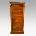 Victorian Wellington chest in walnut - Image 4