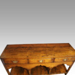 Antique South Wales oak dresser base - Image 4