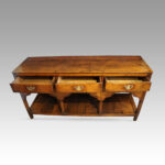 Antique South Wales oak dresser base - Image 2