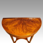 Pair of Edwardian demi lune tables - Image 5