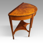 Pair of Edwardian demi lune tables - Image 7