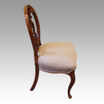 Set of 4 Victorian walnut dining chairs - Image 4