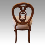 Set of 4 Victorian walnut dining chairs - Image 3