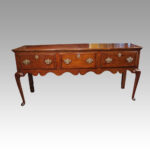 Georgian oak dresser base - Image 9