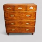 Victorian mahogany campaign chest