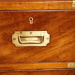 Victorian mahogany campaign chest - Image 7