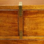 Victorian mahogany campaign chest - Image 6