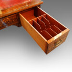 Edwardian inlaid rosewood writing table - Image 10