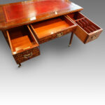 Edwardian inlaid rosewood writing table - Image 11