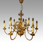 Dutch brass chandelier