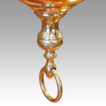Dutch brass chandelier with 6 arms - Image 3