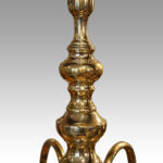 Dutch brass chandelier with 6 arms - Image 4