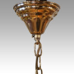 1930's Dutch brass chandelier - Image 6
