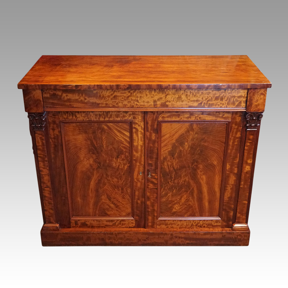 Early-Victorian-chiffonier.jpg Victorian mahogany chiffonier - Image 1